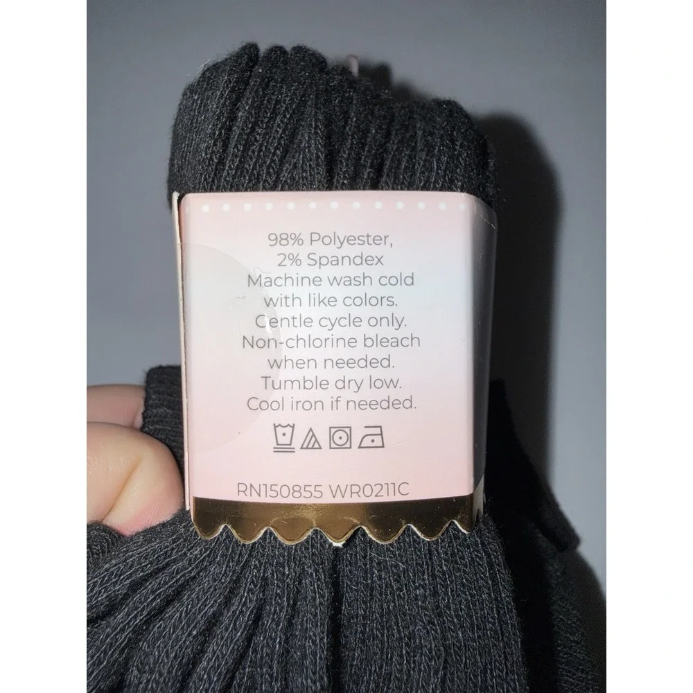 Willow & Ruby Girls 20 Pair Low Cut Ankle Socks Black Size 7-10 NIP Wicking NWT